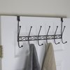 Home Basics Steel Over the Door 6 Hook Hanging Rack, Bronze DH10658